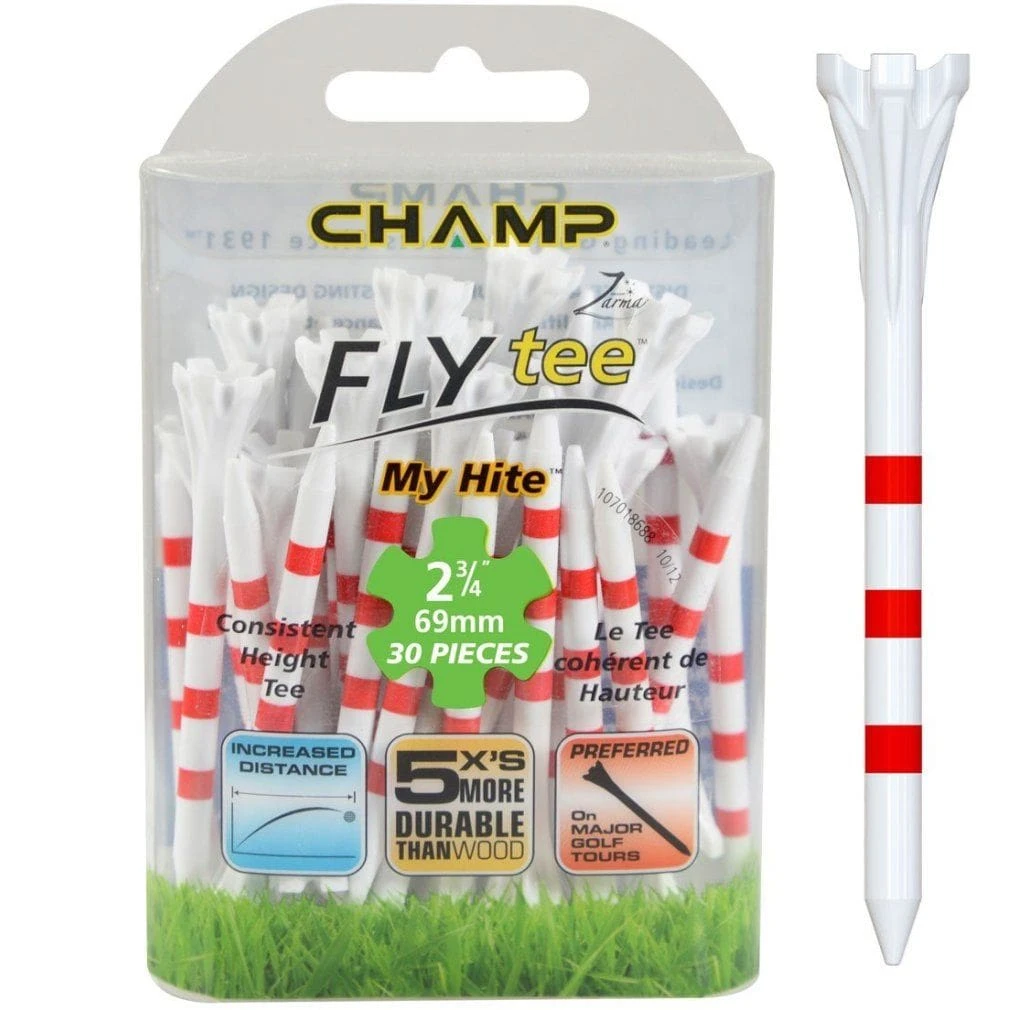 Champ My Hite FLYTee - Striped Golf Tees 3 Champ My Hite FLYTee - Striped Golf Tees