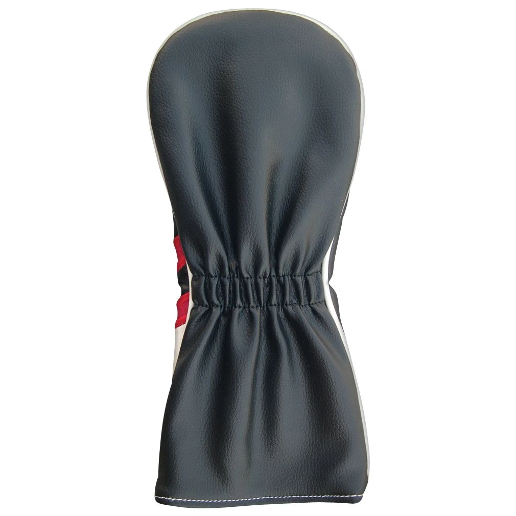 PU Leatherette Headcovers Black/Red/White 6 PU Leatherette Headcovers Black/Red/White - Image 4