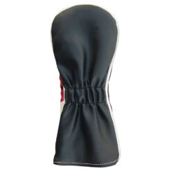 PU Leatherette Headcovers Black/Red/White 13 PU Leatherette Headcovers Black/Red/White -Golf Equipment Store HC 6232 HY x2