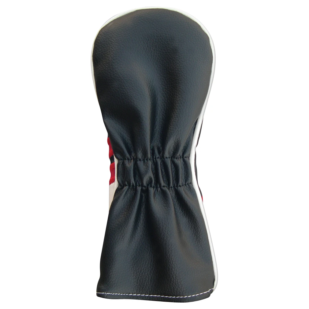 PU Leatherette Headcovers Black/Red/White 8 PU Leatherette Headcovers Black/Red/White - Image 6