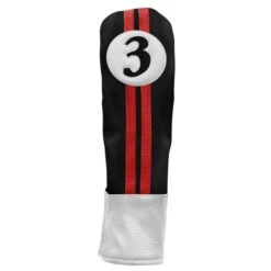 Sahara Retro Golf Headcovers Black/Red/White -Golf Equipment Store HC I50404A FW1