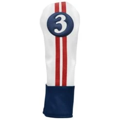 Sahara Retro Golf Headcovers Red/White/Blue 10 Sahara Retro Golf Headcovers Red/White/Blue -Golf Equipment Store HC I50404B FW1
