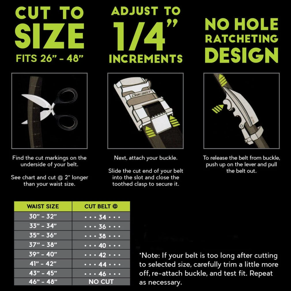 Tour Gear Custom Fit Ratchet Belt Brown With Matte Black Buckle 6 Tour Gear Custom Fit Ratchet Belt Brown With Matte Black Buckle - Image 4