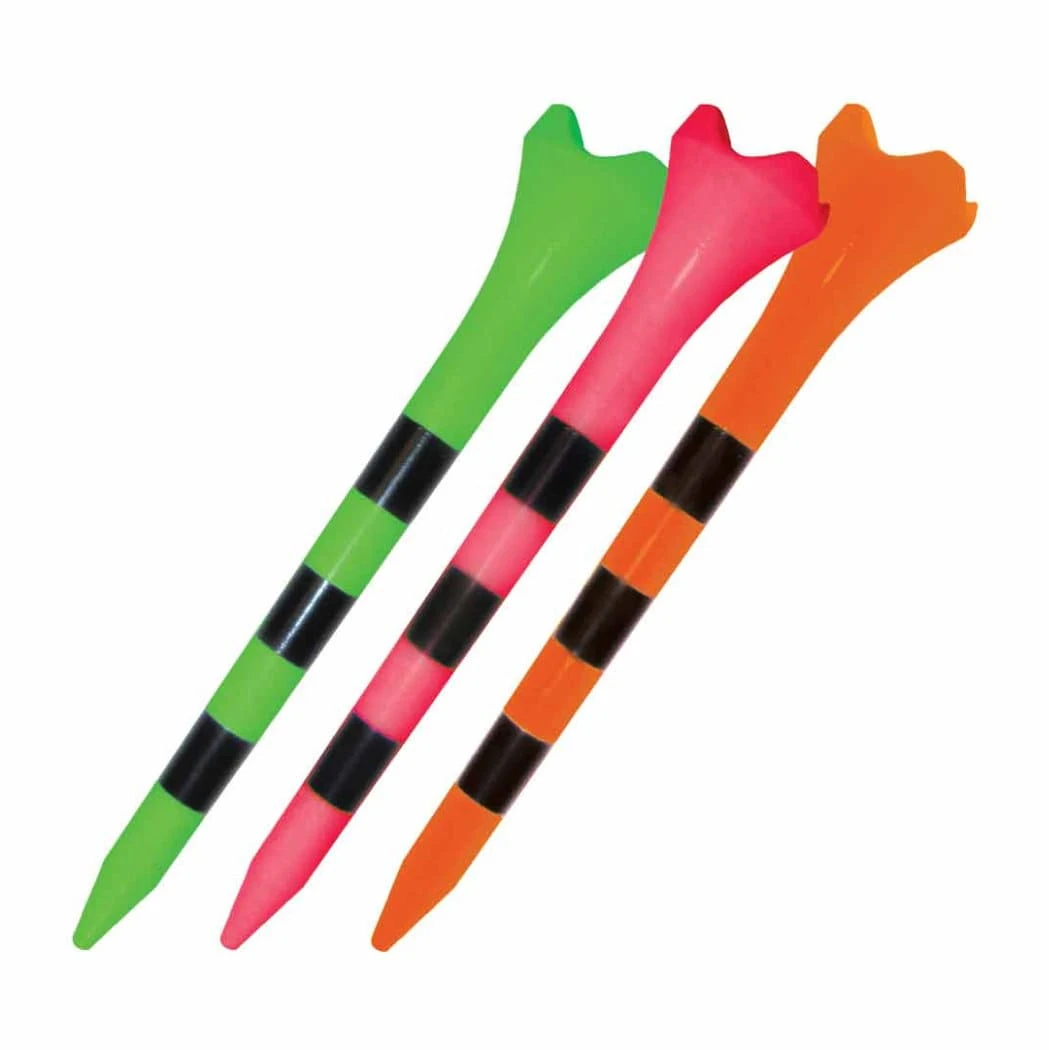 Pride Evolution Striped Plastic 3-1/4" Golf Tees - 30 Pack 4 Pride Evolution Striped Plastic 3-1/4" Golf Tees - 30 Pack - Image 2