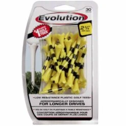 Pride Evolution Striped Plastic 2-3/4" Golf Tees - 30 Pack 12 Pride Evolution Striped Plastic 2-3/4" Golf Tees - 30 Pack -Golf Equipment Store SSEVS23430 YL XL min 01