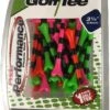 Pride Evolution Striped Plastic 3-1/4" Golf Tees - 30 Pack