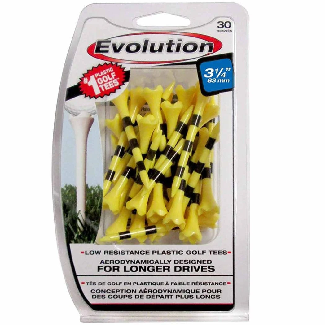 Pride Evolution Striped Plastic 3-1/4" Golf Tees - 30 Pack 5 Pride Evolution Striped Plastic 3-1/4" Golf Tees - 30 Pack - Image 3
