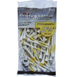 Pride PTS Wood Golf Tees - Resealable Bag -Golf Equipment Store SSPT23412 X1 min