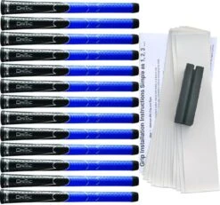 Winn Dri-Tac Midsize (+1/16") Black/Blue Grip Kit