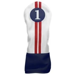Sahara Retro Golf Headcovers Red/White/Blue