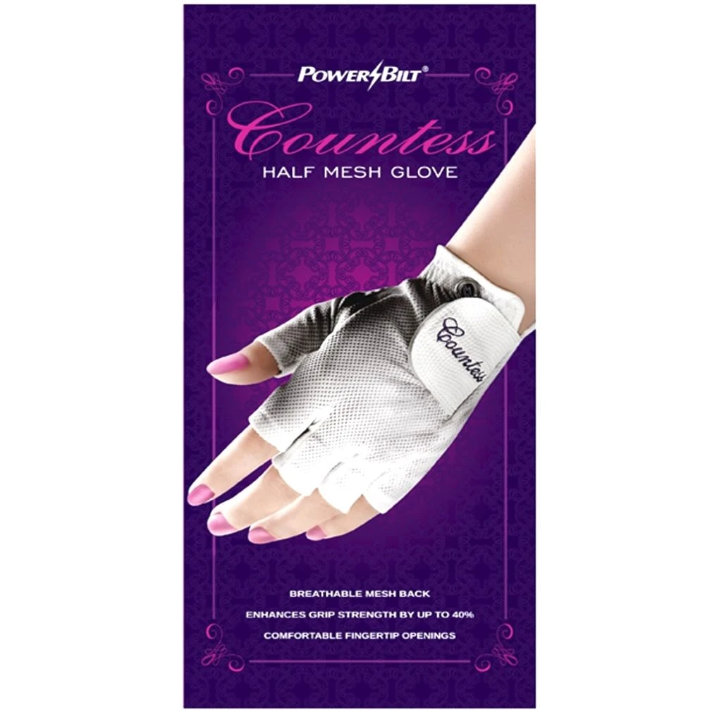 Powerbilt Countess Half-Finger Golf Glove 5 Powerbilt Countess Half-Finger Golf Glove - Image 3