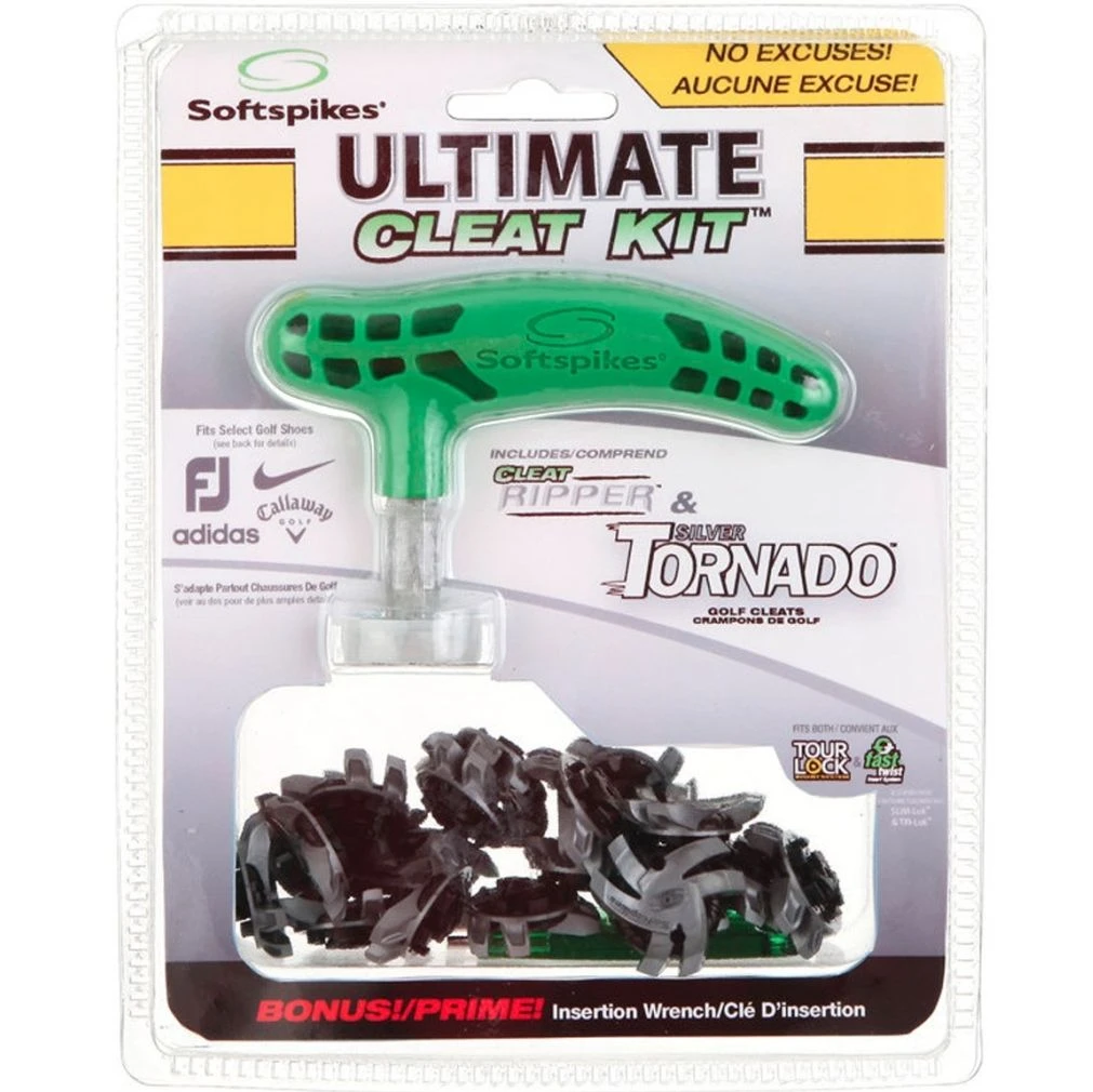 Softspikes Ultimate Cleat Kit - Silver Tornado 3 Softspikes Ultimate Cleat Kit - Silver Tornado