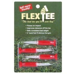 FlexTee 3" Flexible Golf Tees - Pack Of 4