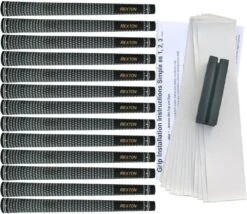 Rexton Black/White Velvet 13-pc Grip Kit